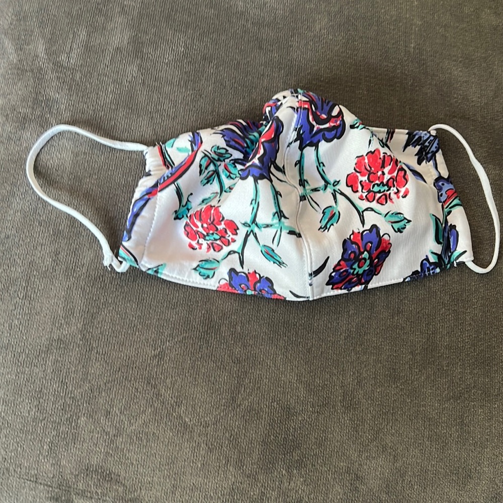 Tory Burch floral face mask